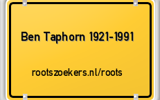 Ben Taphorn. 1921-1991